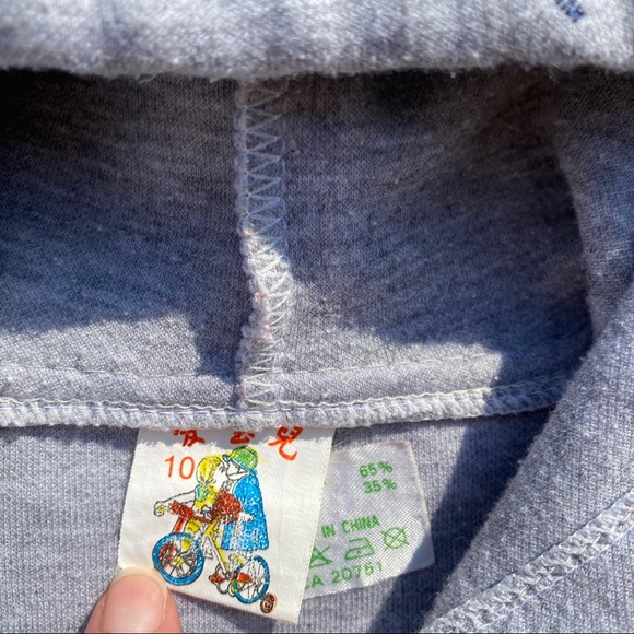 Boys Grey Mouse Face Design Button-up Hoodie - Picture 8 of 12